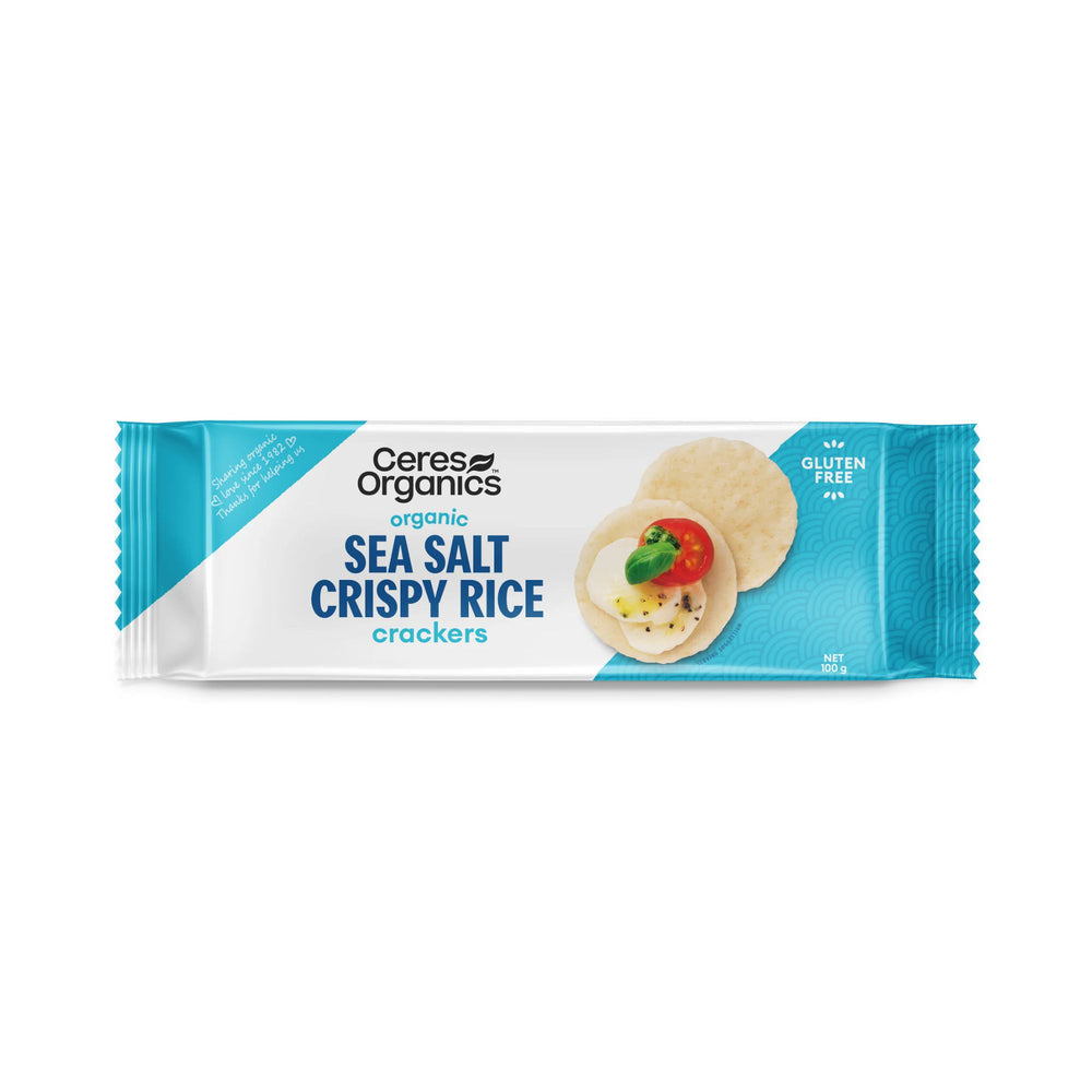 Ceres Organics Organic Rice Crackers Sea Salt 100g