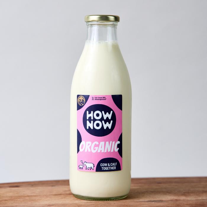 How Now -Milk Organic Unhomogenised 1l Glass
