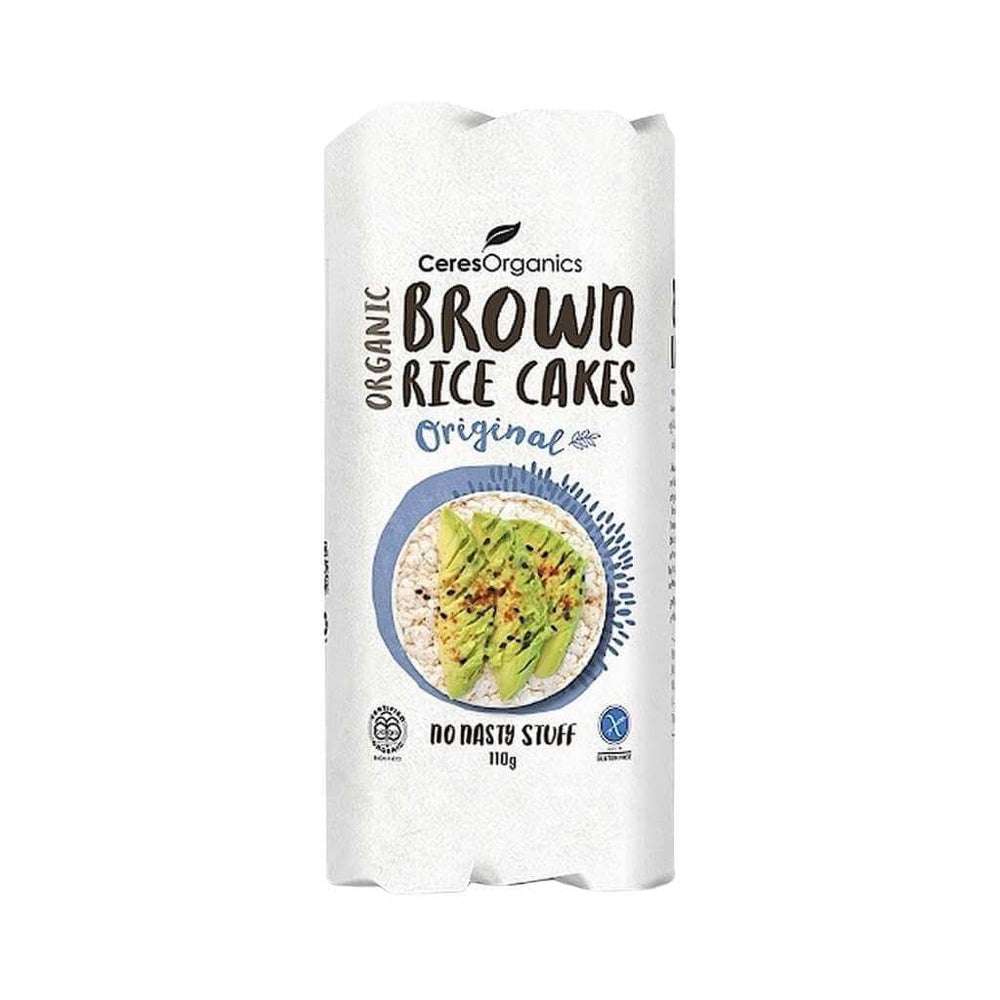 Ceres Organics Brown Rice Cakes Sea Salt 110g