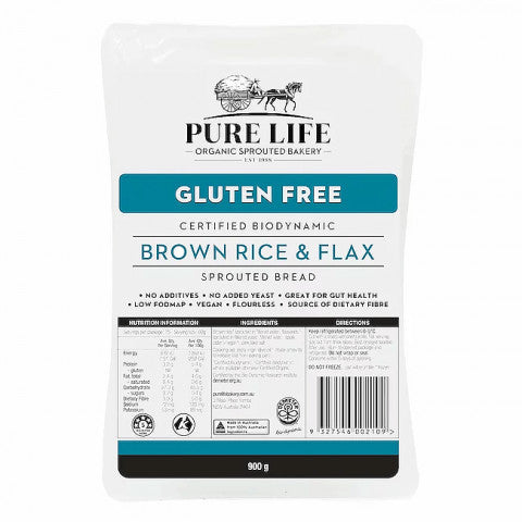 Pure Life - Sprouted Brown Rice & Flax (Gluten Free) 900g