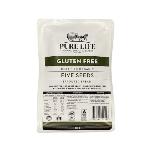 Pure life Organic Sprouted Bread – Gluten-Free Five Seeds 900g