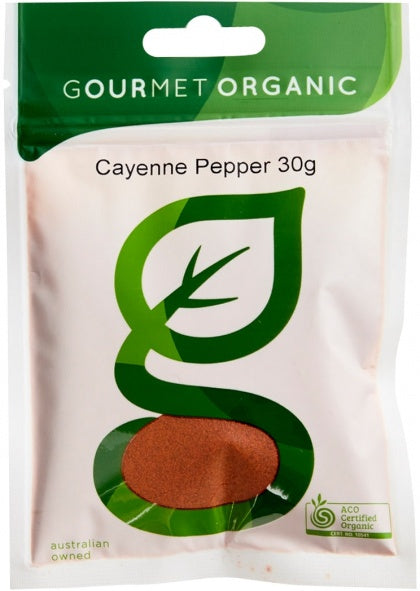 Gourmet Organic Herbs Cayenne Pepper 30g